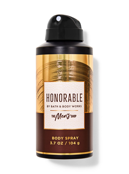 BATH AND BODY WORKS MENS BODY SPRAY HONORABLE